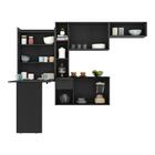 Armário De Cozinha Compacta Com Mesa Dobrável Sofia Multimóve