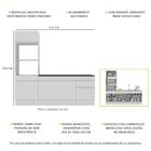 Armário De Cozinha Compacta Com Rodapé Veneza Multimóveis Mp2