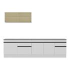 Armário De Cozinha Compacta Com Rodapé Veneza Multimóveis Mp2