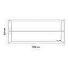 Armário De Cozinha Compacta Com Tampo 120 Cm Andréia Branco