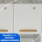 Armário De Cozinha Compacta De Aço Com Balcão Com Tampo 105cm