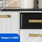 Armário De Cozinha Compacta De Aço Com Balcão Com Tampo 105cm