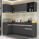 Armário De Cozinha Compacta De Canto Com Rodapé Veneza Multim