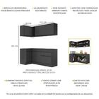 Armário De Cozinha Compacta De Canto Com Rodapé Veneza Multim