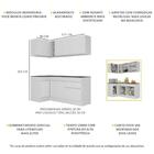 Armário De Cozinha Compacta De Canto Com Rodapé Veneza Multim