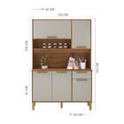 Armário De Cozinha Compacta Fidelitá Grécia 120cm 5 Portas 1