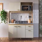 Armário De Cozinha Compacta Fidelitá Malta 122cm 4 Portas 1 G