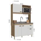 Armário De Cozinha Compacta Fidelitá Malta 122cm 4 Portas 1 G