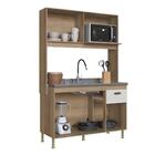 Armário De Cozinha Compacta Fidelitá Malta 122cm 4 Portas 1 G