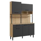 Armário De Cozinha Compacta Maori 5 Portas Casamia Mel E Graf
