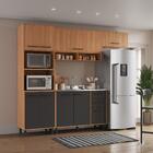 Armário De Cozinha Compacta Modulada 4 Peças Com Gabinete Pia