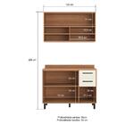 Armário De Cozinha Compacta Modulada Com Balcão Havana Multim