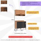 Armário De Cozinha Compacta Modulada Com Balcão Havana Multim