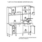 Armário De Cozinha Compacta Montesa Freijó Gris 6 Portas 2 Ga