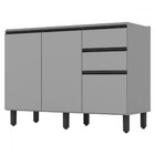 Armário De Cozinha Compacta Para Pia 120 Cm Belize 2 Portas 3