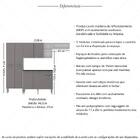 Armário De Cozinha Compacta Pequim Multimóveis V2933