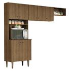 Armário De Cozinha Compacta Quiosque 235cm Rustic Gourmet Mad