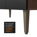 Armário De Cozinha Compacta Quiosque 235cm Rustic/preto Gourm