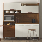 Armário De Cozinha Compacta Sauron Nogueira/off White/cp Ripa