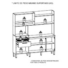 Armário De Cozinha Compacta Sauron Nogueira/off White/cp Ripa