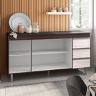 Armário De Cozinha Compacta Sem Tampo 150 Cm Andréia Avelã