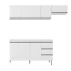 Armário De Cozinha Compacta Sem Tampo 150 Cm Andréia Branco