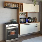 Armário De Cozinha Compacta Suspensa Emillyn 5 Portas 1 Gavet