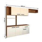 Armário De Cozinha Compacta Suspensa Emillyn 5 Portas 1 Gavet