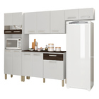 Armário De Cozinha Compacta Versalhes Branco/white/cp Petróle