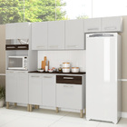 Armário De Cozinha Compacta Versalhes Branco/white/cp Petróle