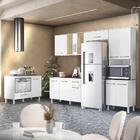 Armário De Cozinha Compacto Portas Vidro Reflecta Branco Majo