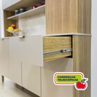 Armário De Cozinha Completa 1,60m 8 Portas 1 Gaveta Slow  Kit