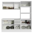 Armário De Cozinha Completa 100% Mdf 190cm Smart Branco Brilh