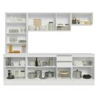 Armário De Cozinha Completa 100% Mdf 240 Cm Branco Smart Made