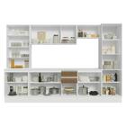 Armário De Cozinha Completa 100% Mdf 290 Cm Branco/rustic/cre