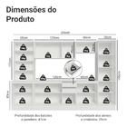 Armário De Cozinha Completa 100% Mdf 290 Cm Branco Smart Made