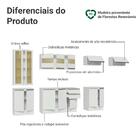 Armário De Cozinha Completa 100% Mdf 300 Cm Branco Smart Made