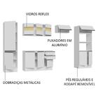 Armário De Cozinha Completa 100% Mdf 300cm Branco Smart Mades