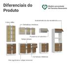 Armário De Cozinha Completa 100% Mdf 310 Cm Branco/rustic/cre