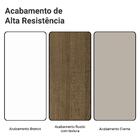 Armário De Cozinha Completa 100% Mdf 310 Cm Branco/rustic/cre