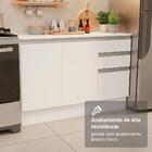 Armário De Cozinha Completa 100% Mdf 310 Cm Branco Smart 01