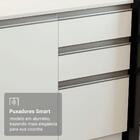 Armário De Cozinha Completa 100% Mdf 310 Cm Branco Smart 02
