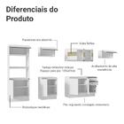 Armário De Cozinha Completa 100% Mdf 310 Cm Branco Smart 02
