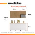 Armário De Cozinha Completa 100% Mdf 7 Portas 5 Gavetas Raiss