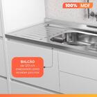 Armário De Cozinha Completa 100% Mdf 7 Portas 5 Gavetas Raiss