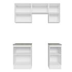 Armário De Cozinha Completa 160cm Branco Glamy Madesa 07