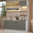 Armário De Cozinha Completa 180 Cm Branco/cinza Vik Madesa 05