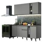 Armário De Cozinha Completa 180cm Cinza Nice Madesa 01