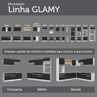 Armário De Cozinha Completa 190cm Branco/preto Glamy Madesa 05