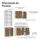 Armário De Cozinha Completa 190cm Branco/rustic Stella Madesa